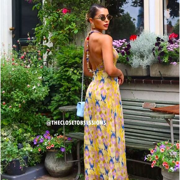 ZARA BLOGGER FAVE!!! V-Neck Maxi Dress NWT LAST ONE!!! - Picture 14 of 16